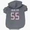 Navy Houston Texans Danielle Hunter   Dog & Cat Pet Hoodie