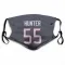 Navy Houston Texans Danielle Hunter   Face Mask