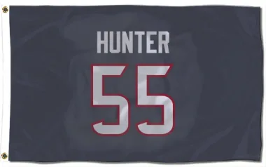 Navy Houston Texans Danielle Hunter   Flag (3 X 5)