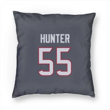 Navy Houston Texans Danielle Hunter   Pillow Cover (18 X 18)