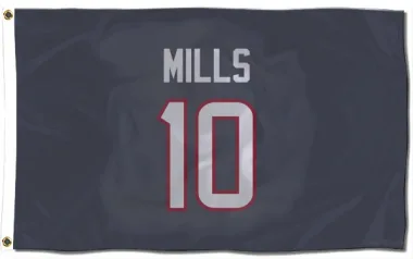 Navy Houston Texans Davis Mills   Flag (3 X 5)