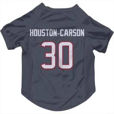 Navy Houston Texans DeAndre Houston-Carson   DeAndre -Carson  Dog & Cat Pet Jersey