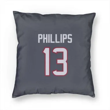 Navy Houston Texans Del'Shawn Phillips   Pillow Cover (18 X 18)