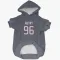 Navy Houston Texans Denico Autry   Dog & Cat Pet Hoodie