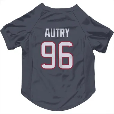 Navy Houston Texans Denico Autry   Dog & Cat Pet Jersey