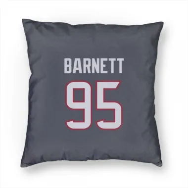 Navy Houston Texans Derek Barnett   Pillow Cover (18 X 18)