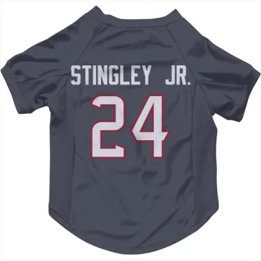 Navy Houston Texans Derek Stingley Jr.   Dog & Cat Pet Jersey