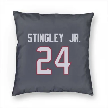 Navy Houston Texans Derek Stingley Jr.   Pillow Cover (18 X 18)