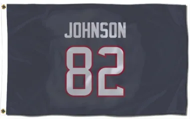 Navy Houston Texans Diontae Johnson   Flag (3 X 5)