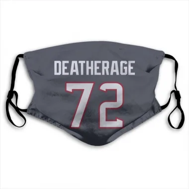 Navy Houston Texans Dylan Deatherage   Face Mask