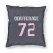 Navy Houston Texans Dylan Deatherage   Pillow Cover (18 X 18)