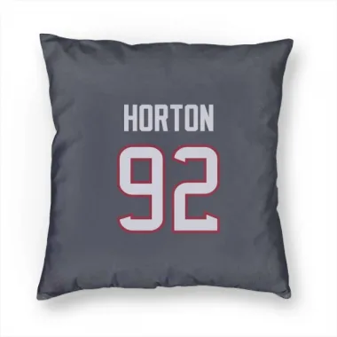 Navy Houston Texans Dylan Horton   Pillow Cover (18 X 18)