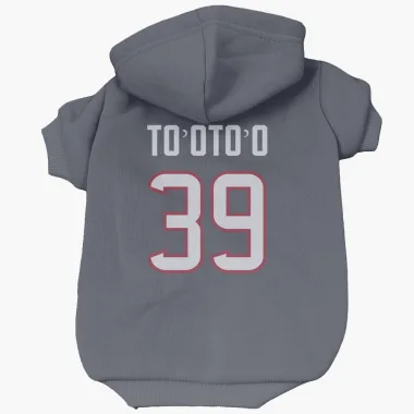 Navy Houston Texans Henry To'oTo'o   Dog & Cat Pet Hoodie