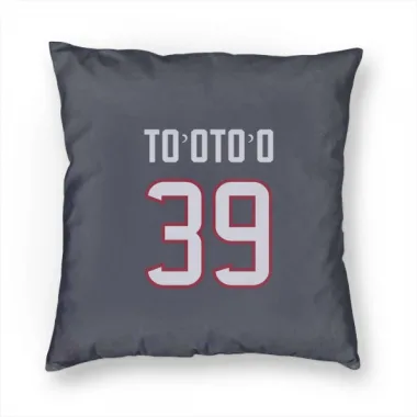 Navy Houston Texans Henry To'oTo'o   Pillow Cover (18 X 18)