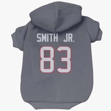 Navy Houston Texans Irv Smith Jr.   Dog & Cat Pet Hoodie