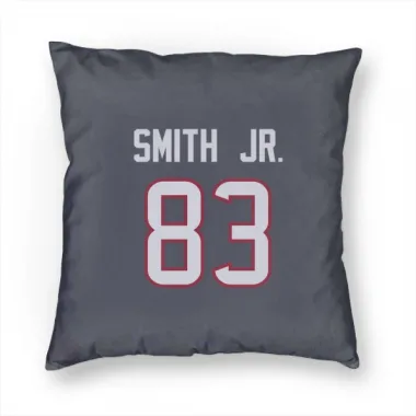 Navy Houston Texans Irv Smith Jr.   Pillow Cover (18 X 18)