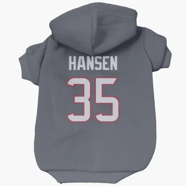 Navy Houston Texans Jake Hansen   Dog & Cat Pet Hoodie