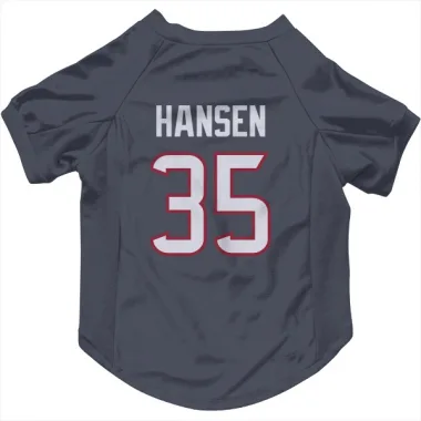 Navy Houston Texans Jake Hansen   Dog & Cat Pet Jersey