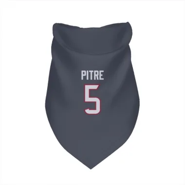 Navy Houston Texans Jalen Pitre   Dog & Cat Pet Bandana