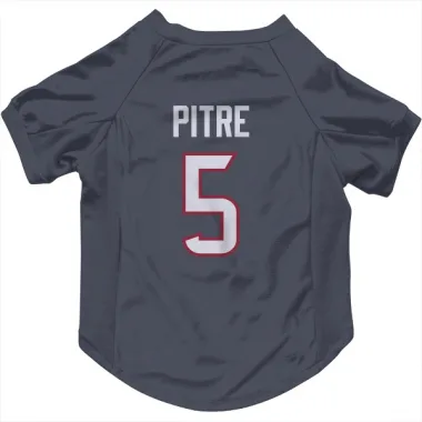 Navy Houston Texans Jalen Pitre   Dog & Cat Pet Jersey