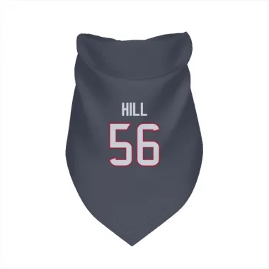 Navy Houston Texans Jamal Hill   Dog & Cat Pet Bandana