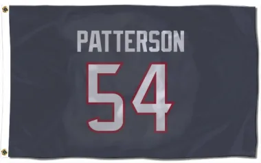 Navy Houston Texans Jarrett Patterson   Flag (3 X 5)