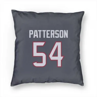 Navy Houston Texans Jarrett Patterson   Pillow Cover (18 X 18)