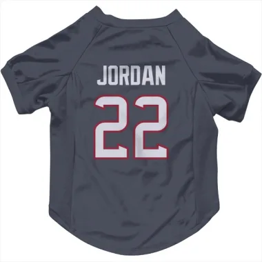 Navy Houston Texans Jawhar Jordan   Dog & Cat Pet Jersey