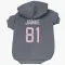 Navy Houston Texans Jaxon Janke   Dog & Cat Pet Hoodie