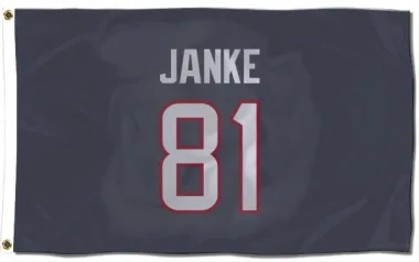 Navy Houston Texans Jaxon Janke   Flag (3 X 5)