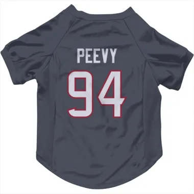 Navy Houston Texans Jayden Peevy   Dog & Cat Pet Jersey