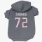 Navy Houston Texans Jaylon Thomas   Dog & Cat Pet Hoodie