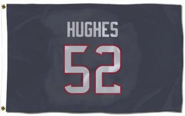 Navy Houston Texans Jerry Hughes   Flag (3 X 5)