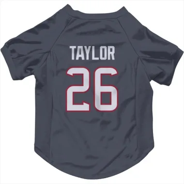 Navy Houston Texans J.J. Taylor   Dog & Cat Pet Jersey