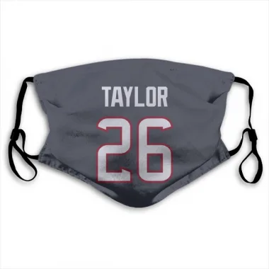 Navy Houston Texans J.J. Taylor   Face Mask