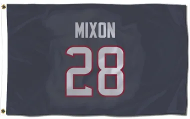 Navy Houston Texans Joe Mixon   Flag (3 X 5)