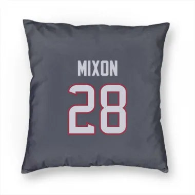 Navy Houston Texans Joe Mixon   Pillow Cover (18 X 18)