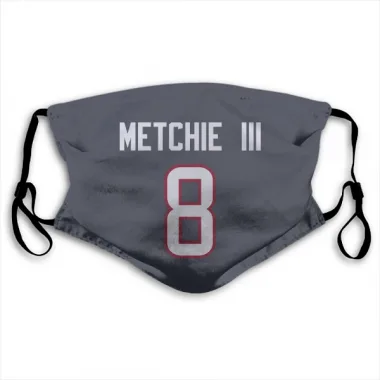 Navy Houston Texans John Metchie III   Face Mask