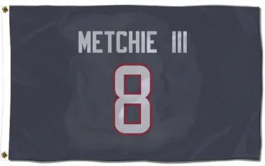 Navy Houston Texans John Metchie III   Flag (3 X 5)