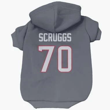 Navy Houston Texans Juice Scruggs   Dog & Cat Pet Hoodie