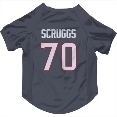 Navy Houston Texans Juice Scruggs   Dog & Cat Pet Jersey