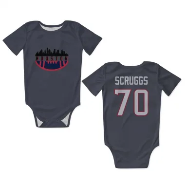 Navy Houston Texans Juice Scruggs   Newborn & Infant Bodysuit