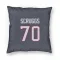 Navy Houston Texans Juice Scruggs   Pillow Cover (18 X 18)