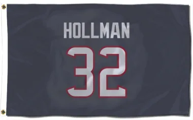 Navy Houston Texans Ka'dar Hollman   Flag (3 X 5)