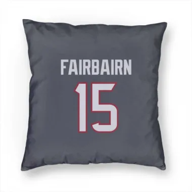 Navy Houston Texans Ka'imi Fairbairn   Pillow Cover (18 X 18)