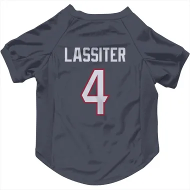 Navy Houston Texans Kamari Lassiter   Dog & Cat Pet Jersey