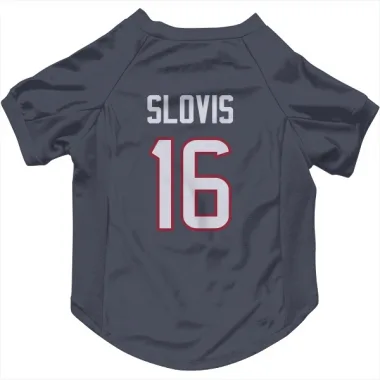 Navy Houston Texans Kedon Slovis   Dog & Cat Pet Jersey