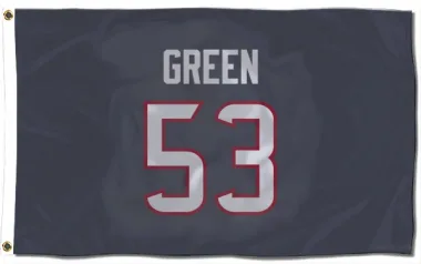 Navy Houston Texans Kendrick Green   Flag (3 X 5)