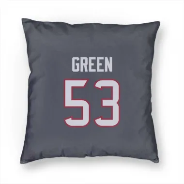 Navy Houston Texans Kendrick Green   Pillow Cover (18 X 18)