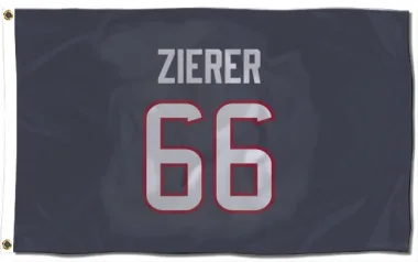 Navy Houston Texans Kilian Zierer   Flag (3 X 5)